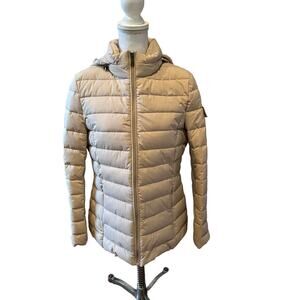 Ralph Lauren LRL Short Stretch Slim Puffer Jacket Birch M